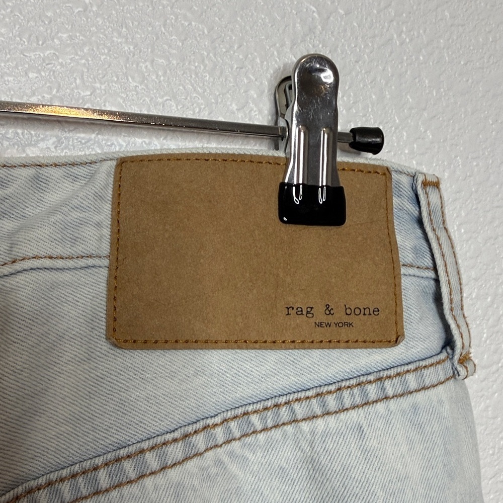 Rag & Bone Alissa High-Rise Barrel Jeans Light Blue 27” Waist - Picture 7 of 9
